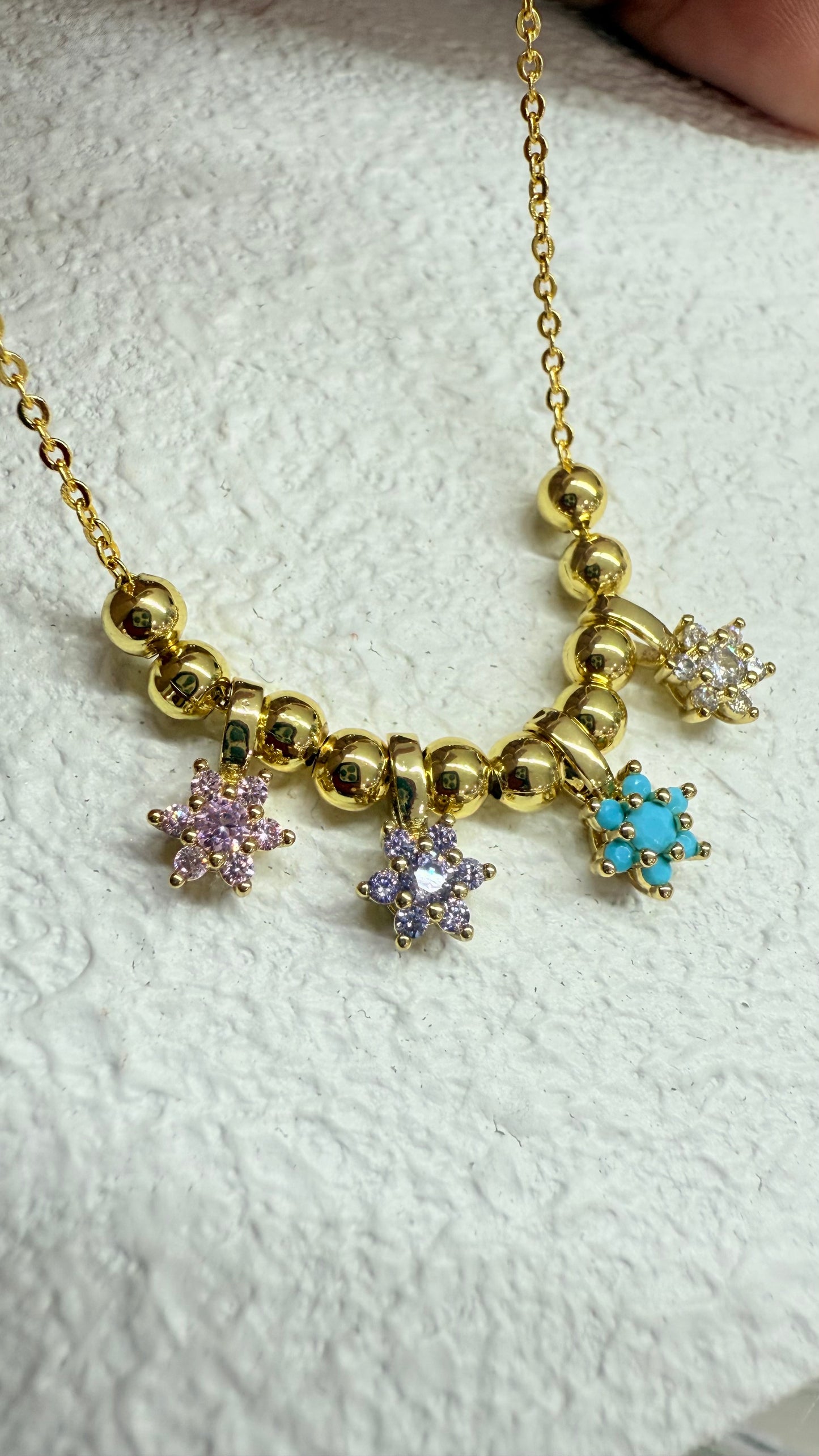 Flowers Necklace- G10
