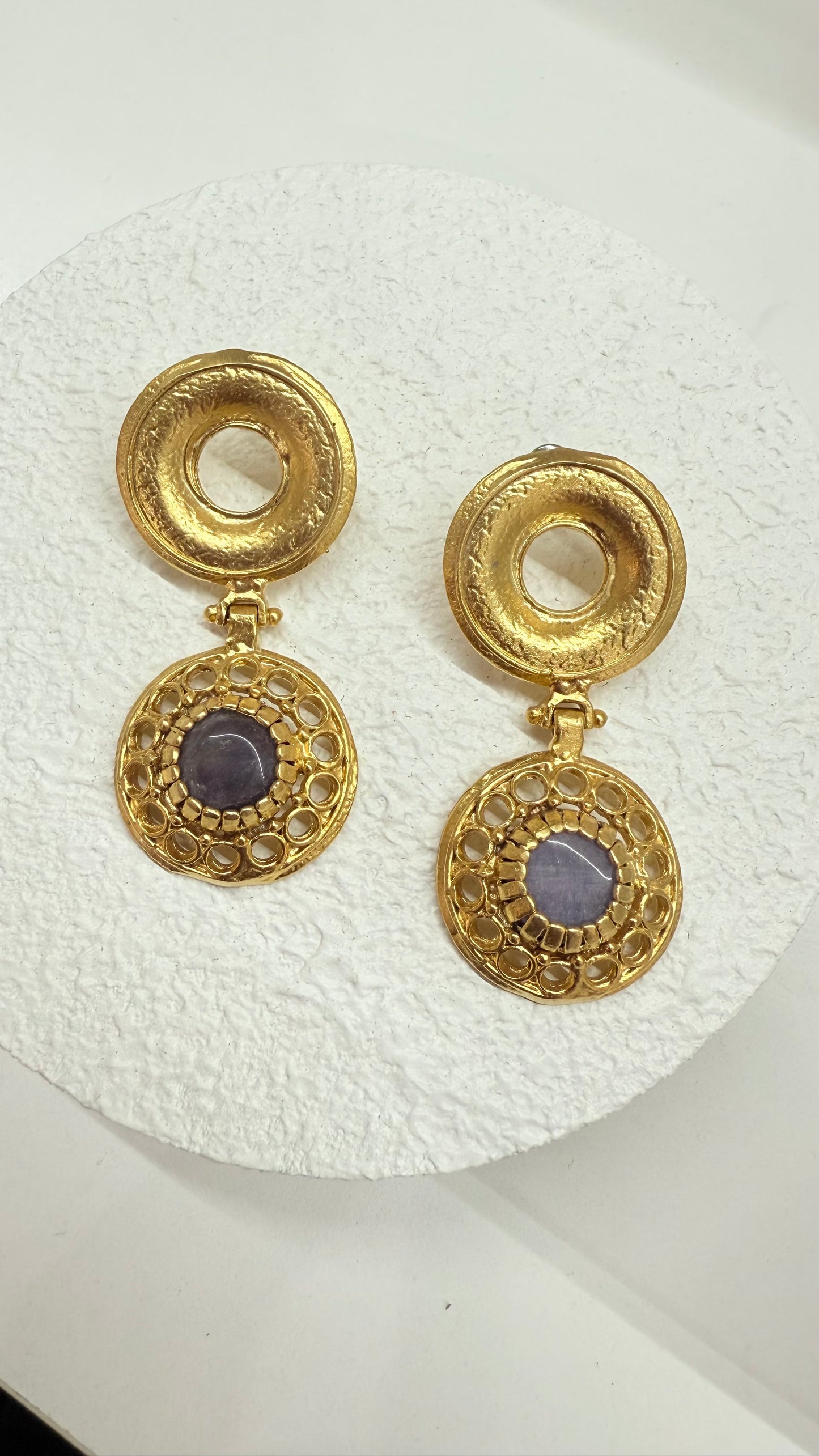 Amatista Quartz Earrings- T30