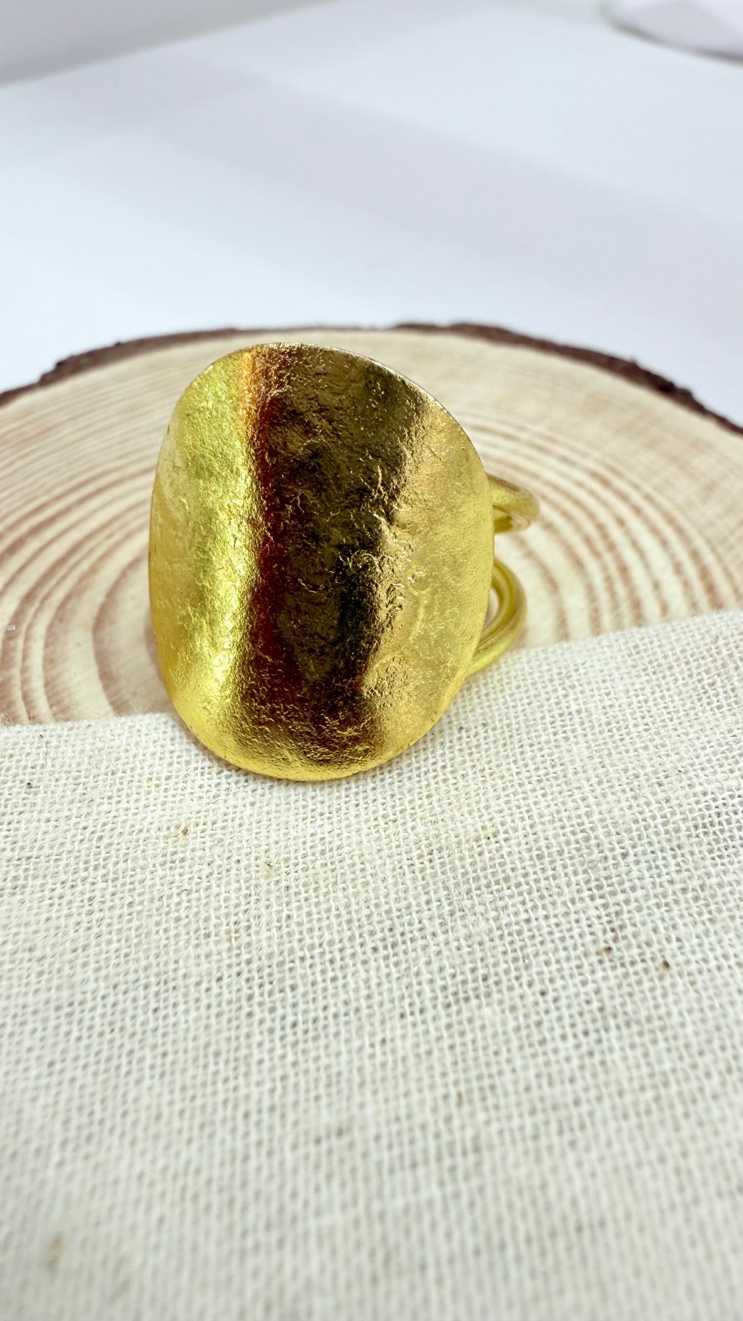 Brass Moon Ring- B30