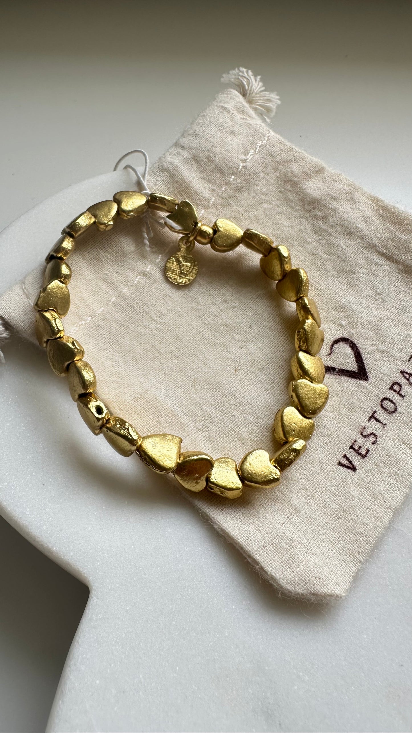 Heart Elastic Bracelet- B026