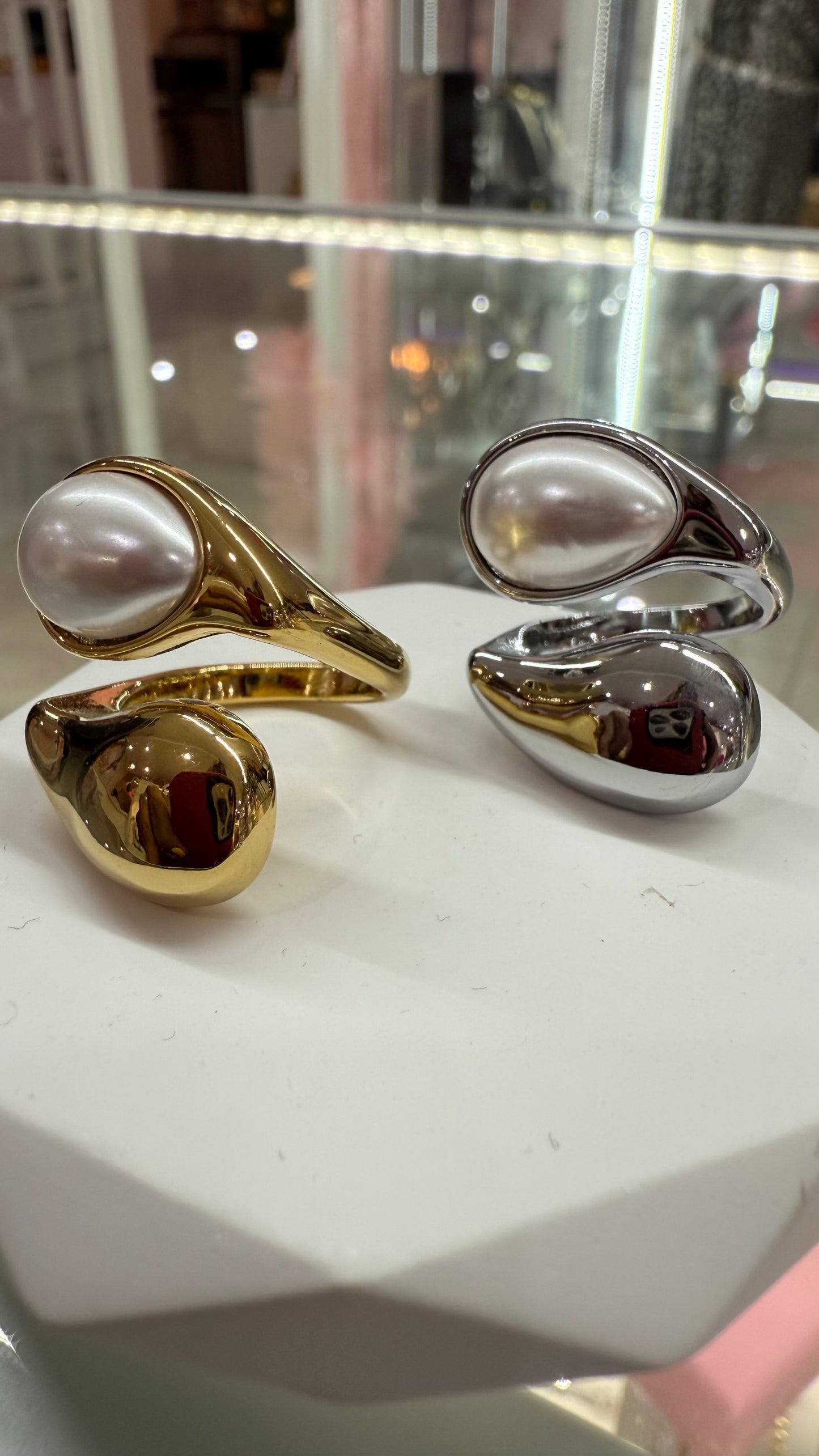 Drops steel Rings- S096