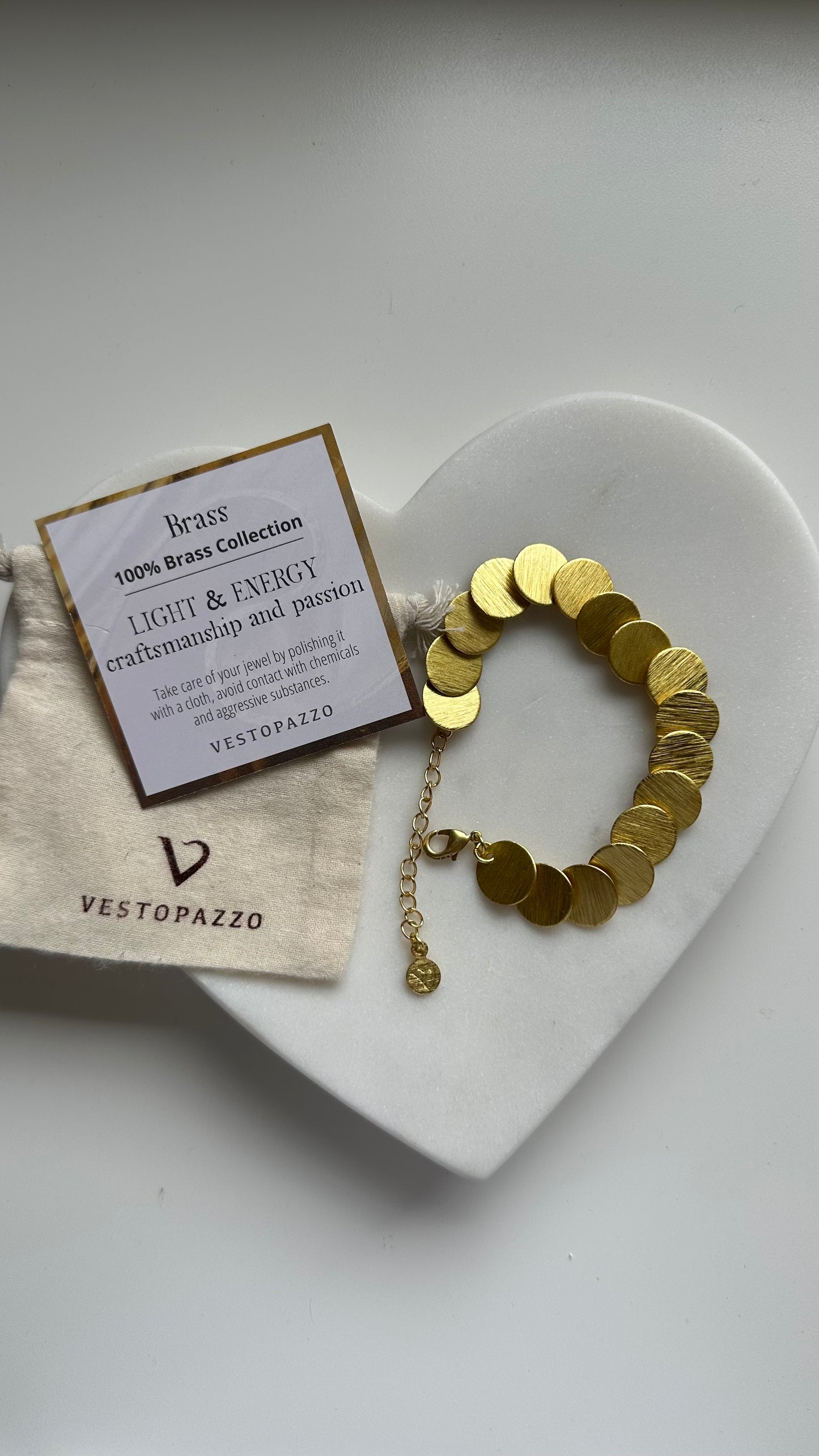 Circle Brass Bracelet- B029