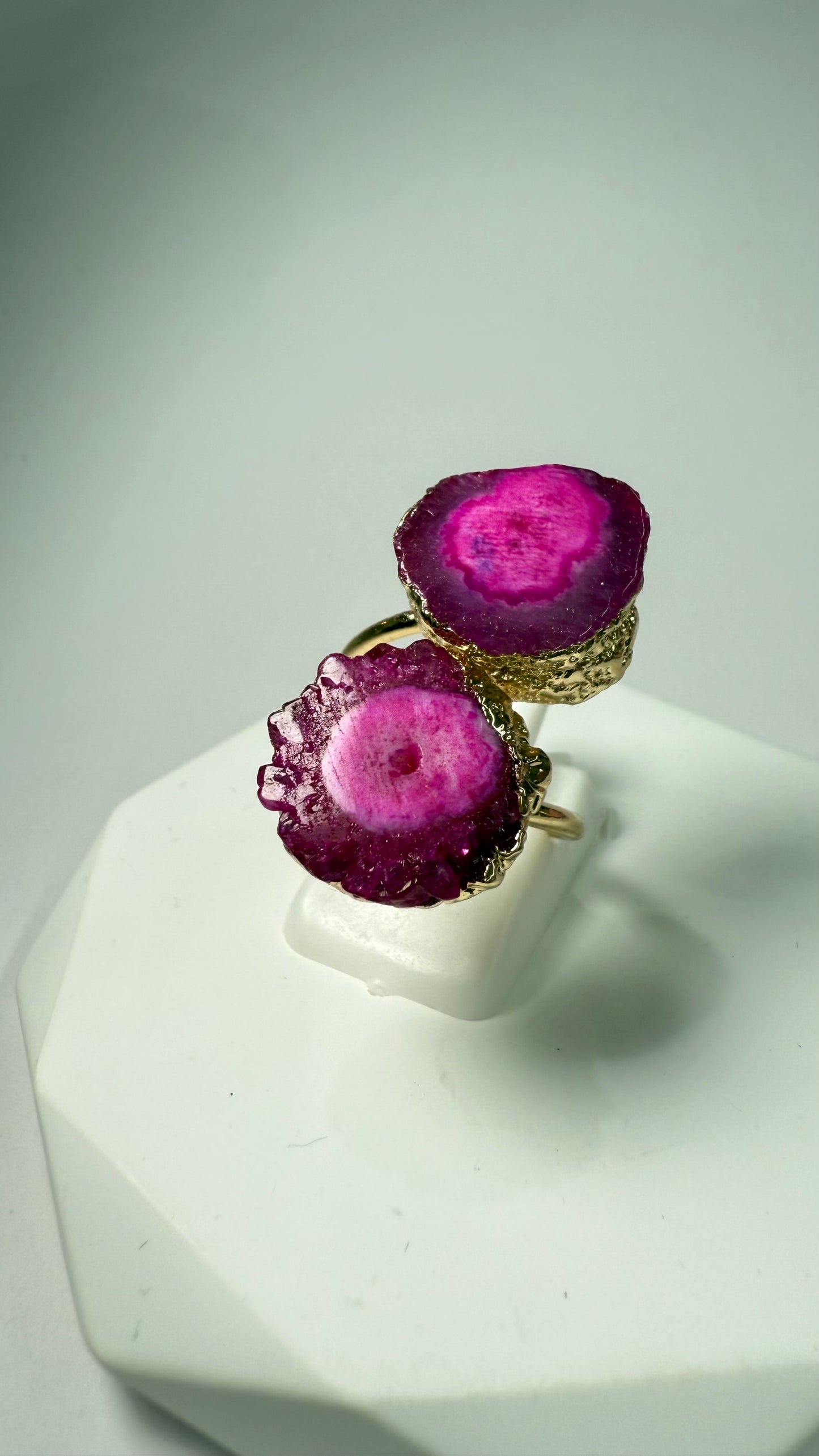 Double Quartz Rings- T10