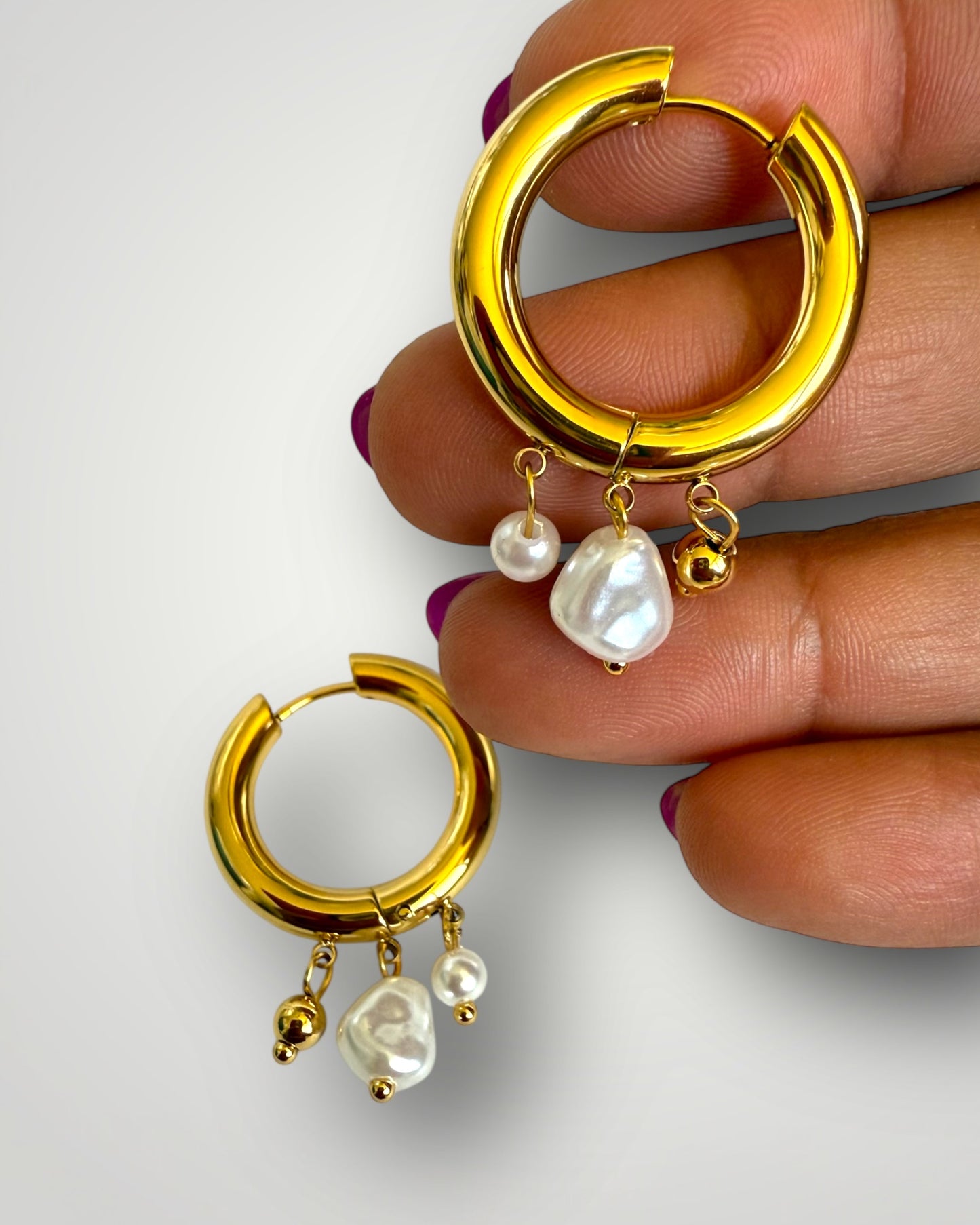 Pretty Steel Hoops-S522
