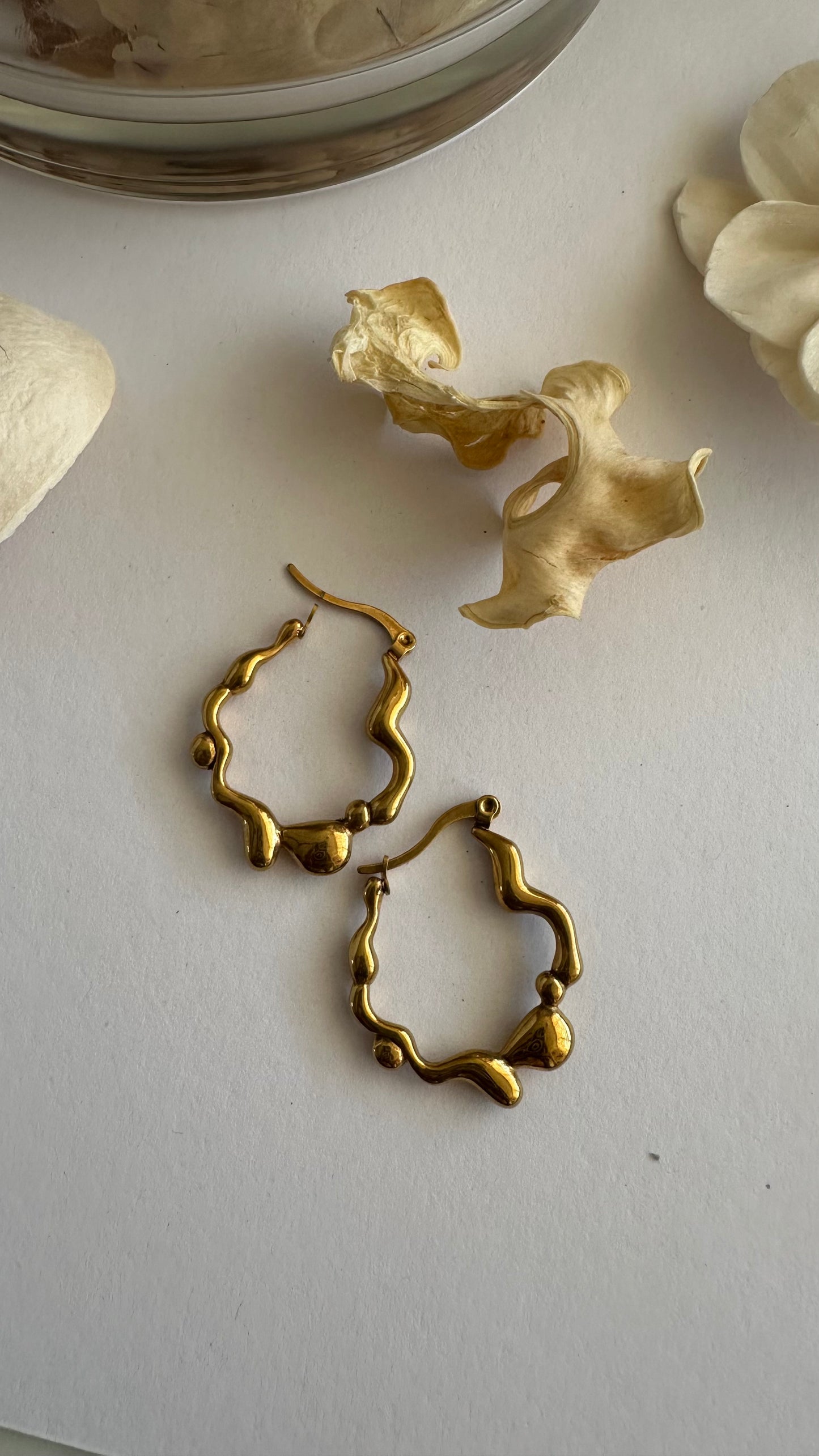 Dramatic Steel Hoops-S5717