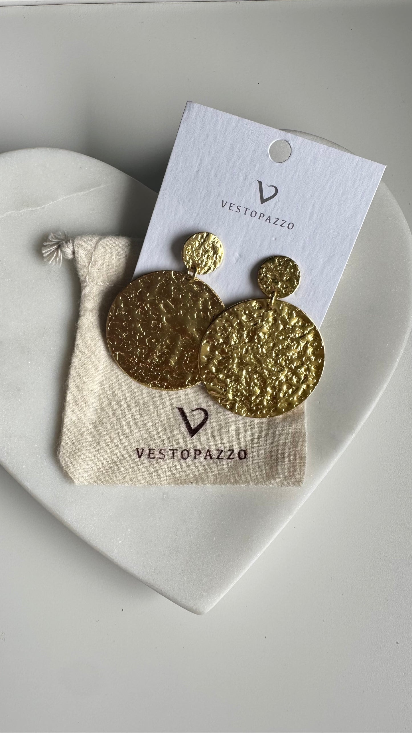 Full Moon Earrings- B031