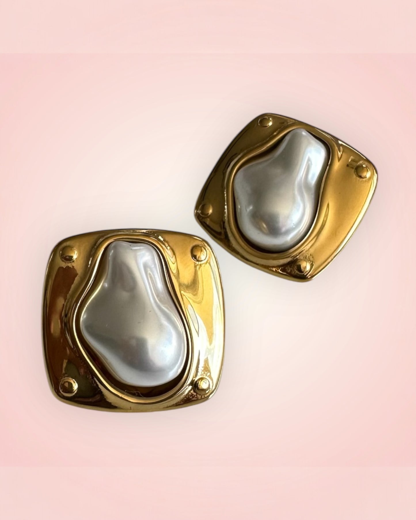 Carola Steel Earrings- S20