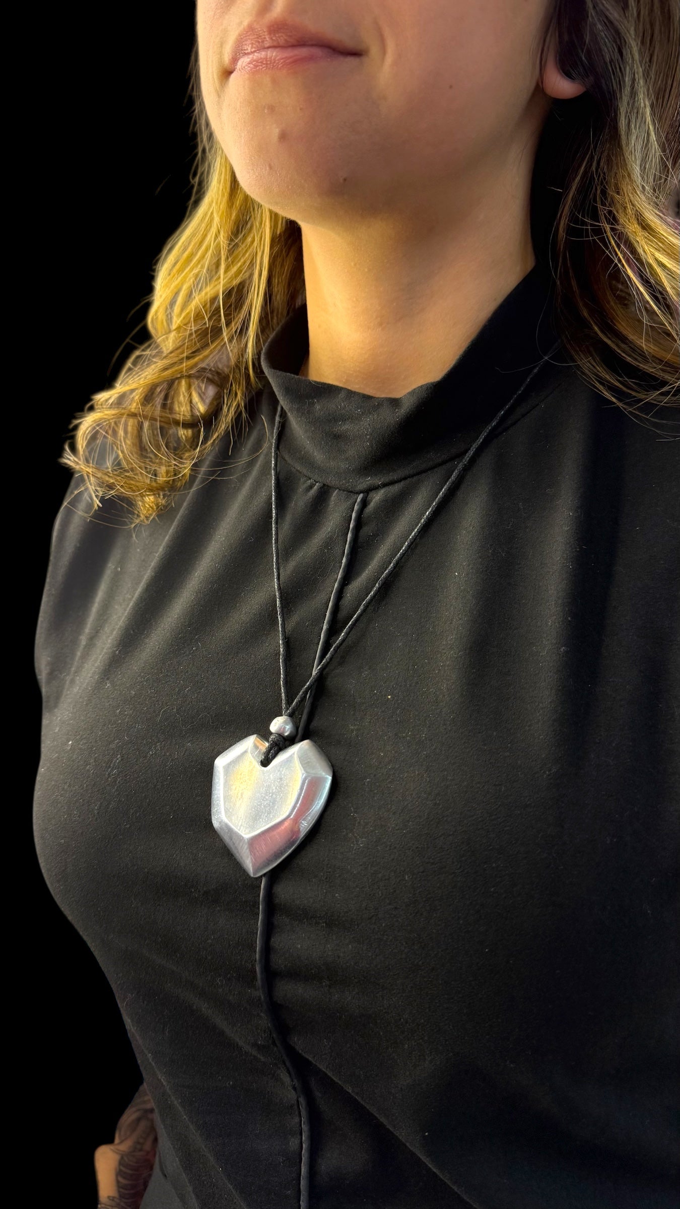3D Heart Necklace-A51