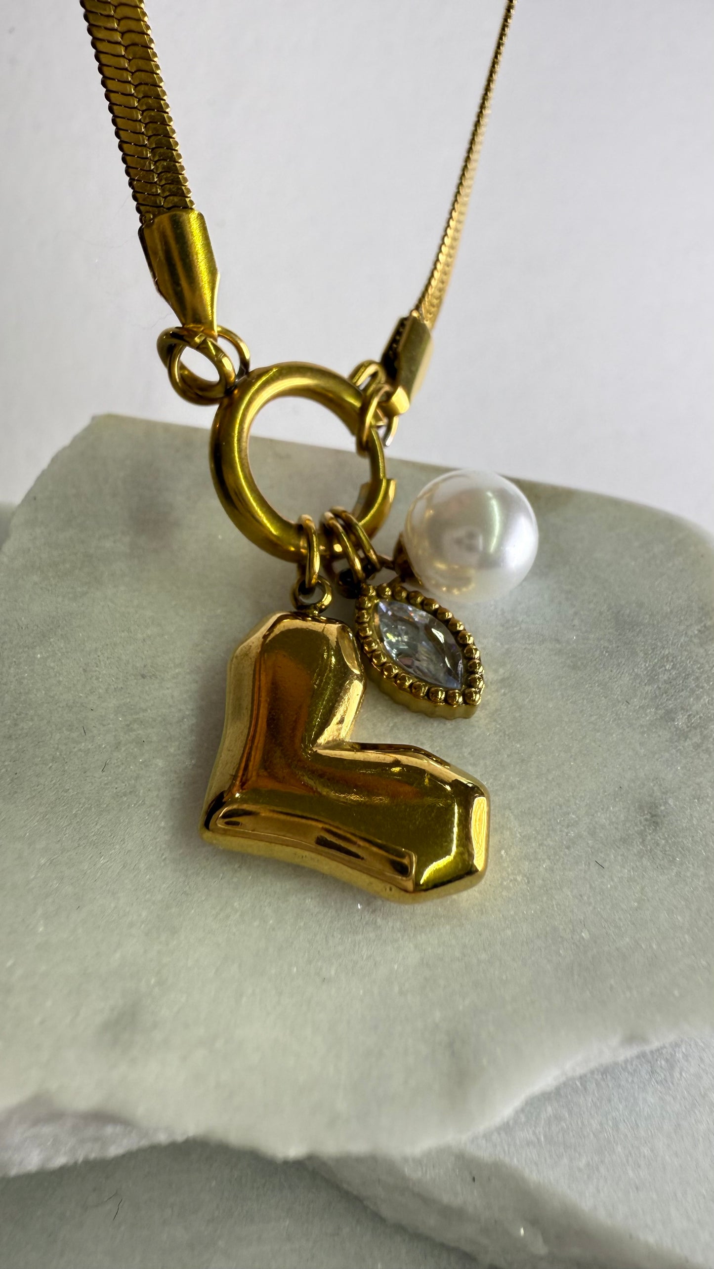 Three Elements Steel Necklace- S105