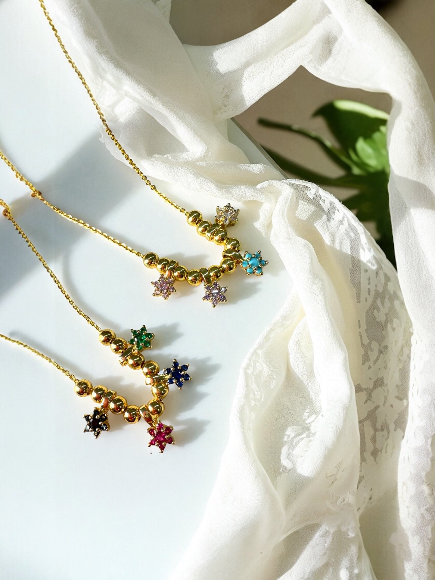 Flowers Necklace- G10