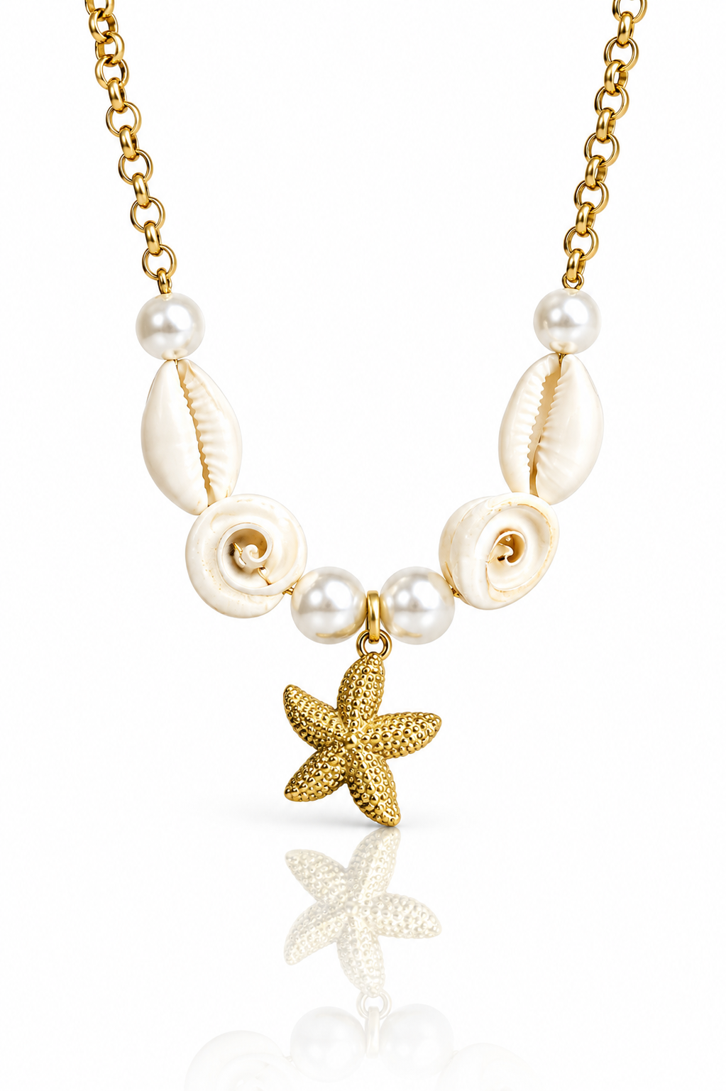Starfish Steel Necklace-S1123
