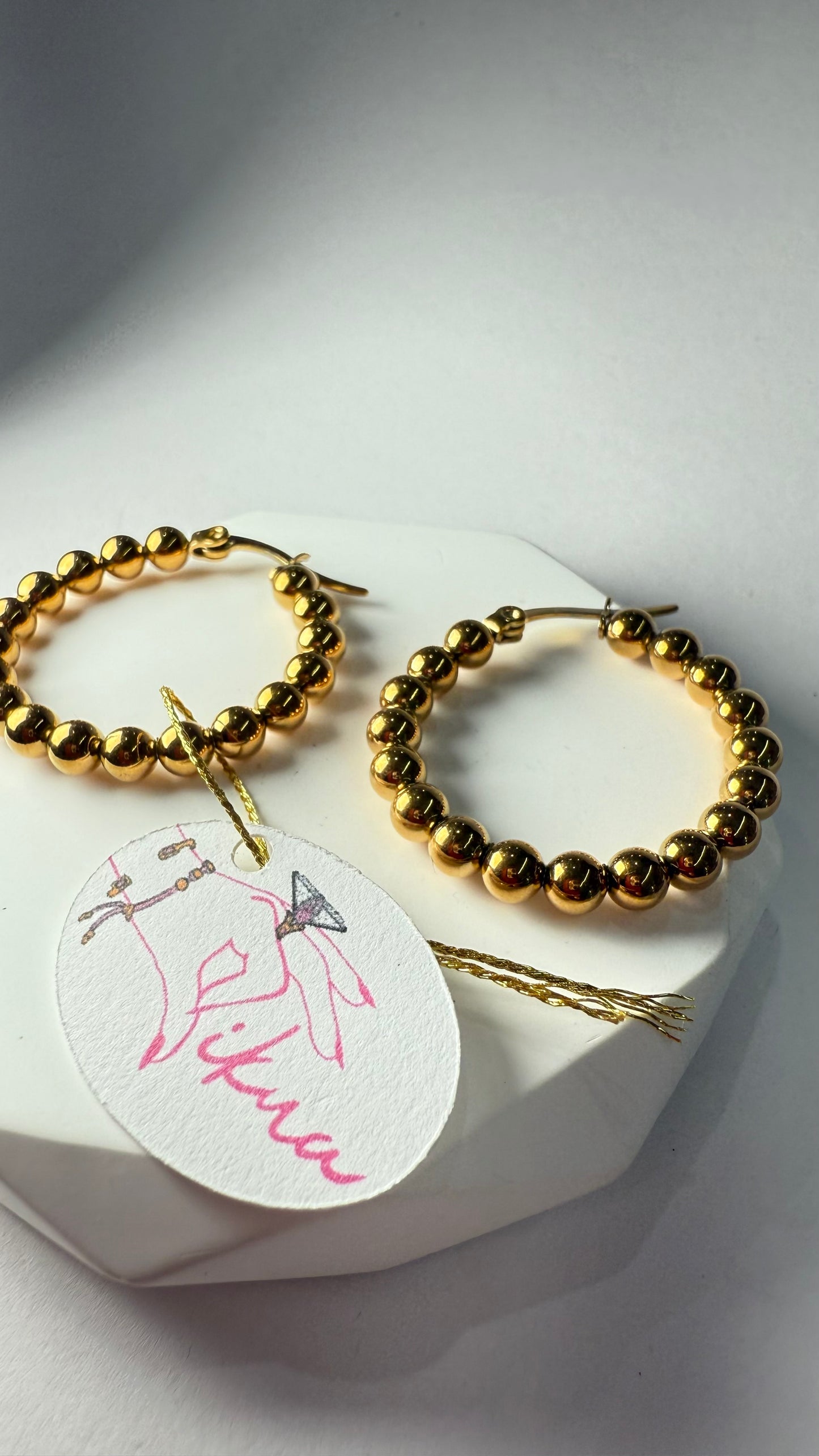 Médium Hoops Earrings- S4412