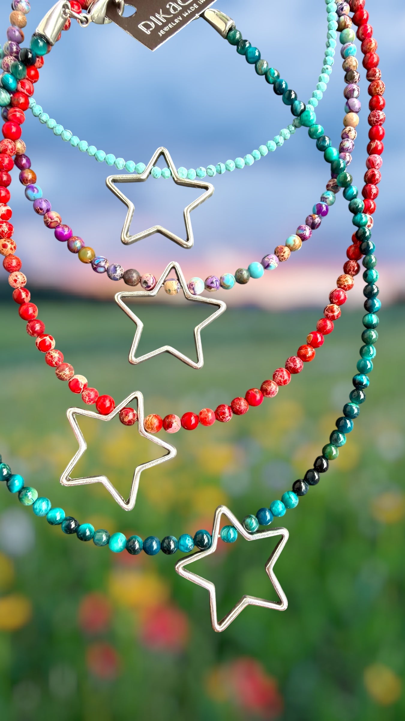 Silver Star Necklace- P61