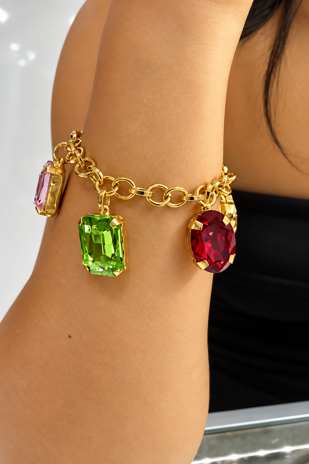 Glam Gemstones Bracelet- T8