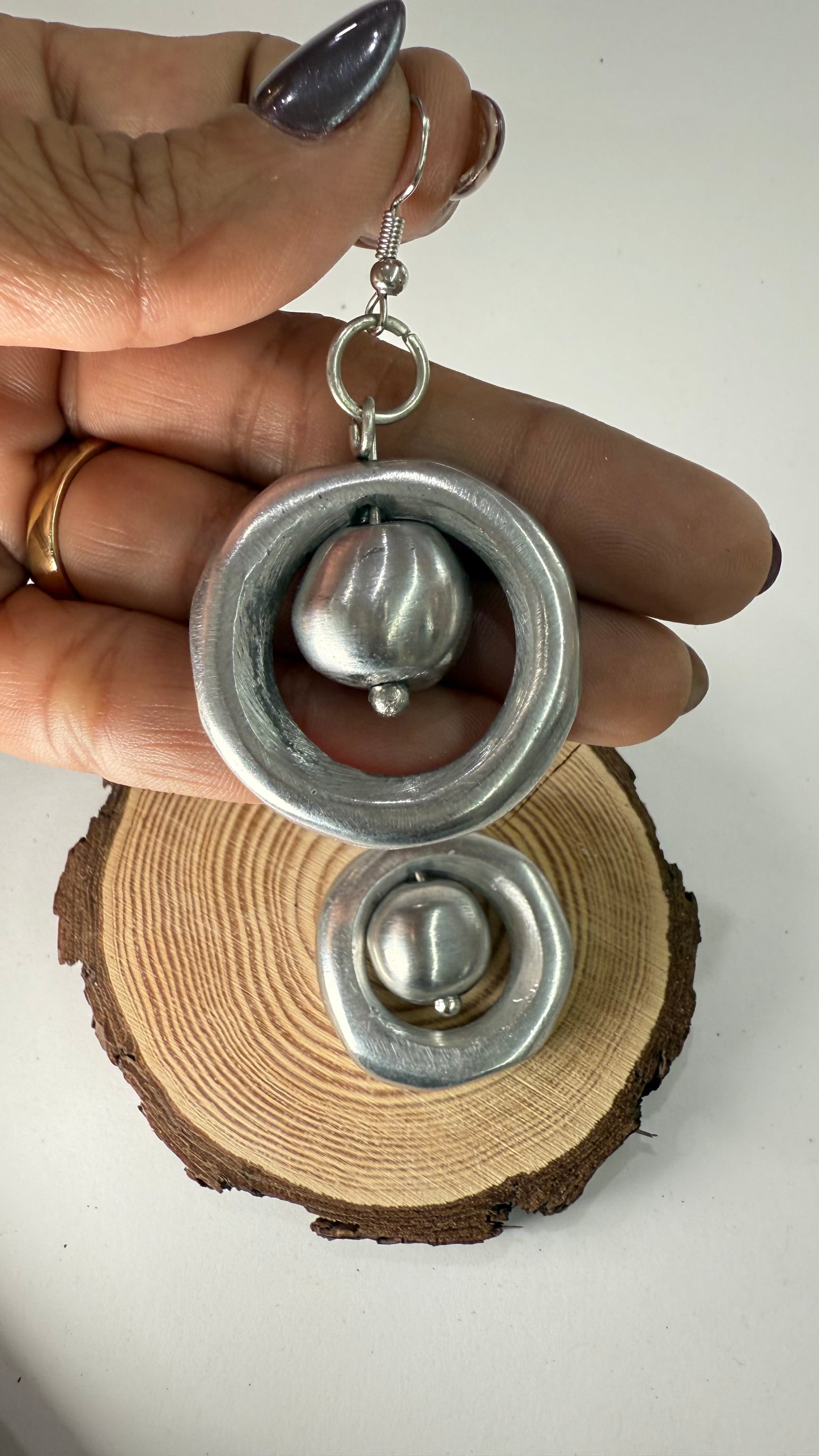 Boucles Round Earrings- A66