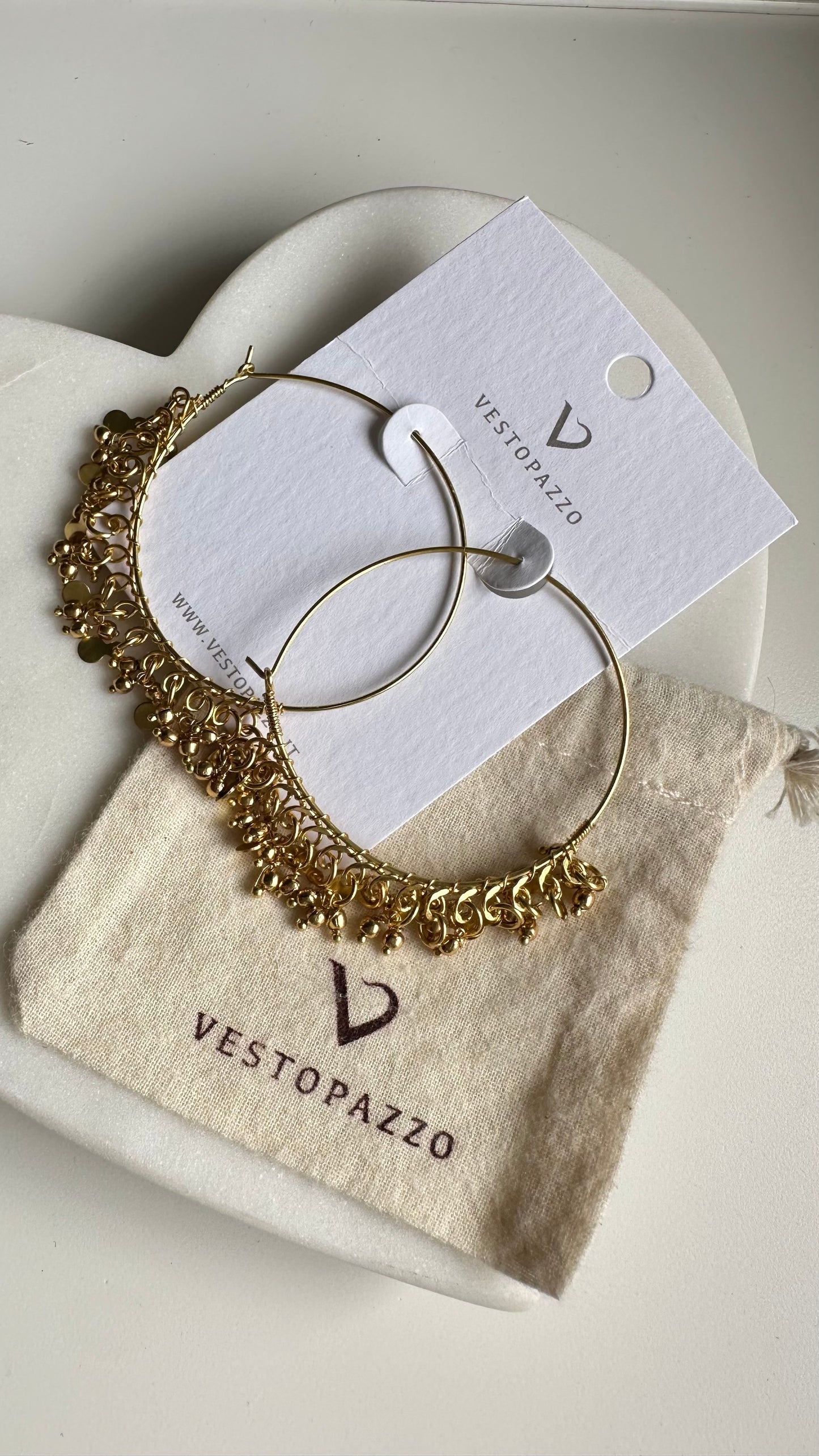 Beads Hoops Earrings- B164