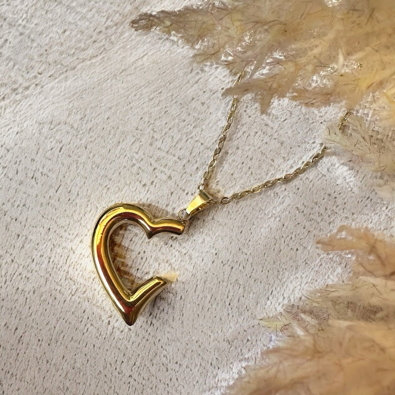 Heart Steel Necklace- S49