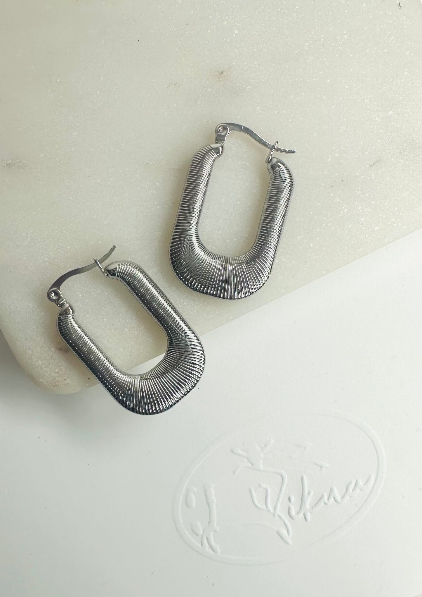 Caterpillar Hoops Earrings-S247