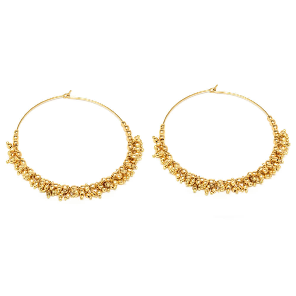 Beads & Big Hoops- B455