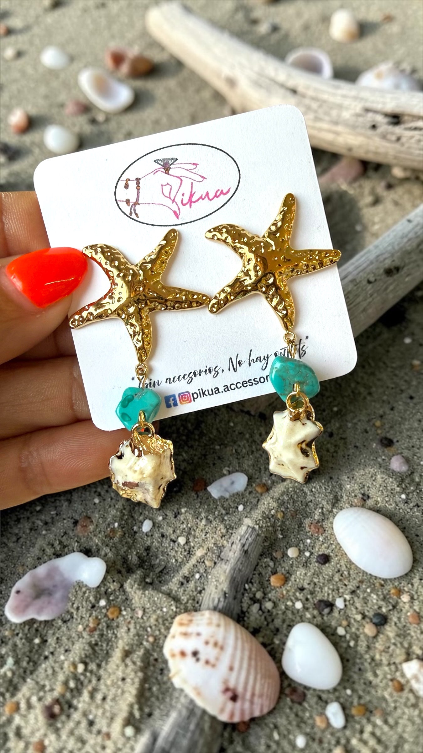 Starfish Steel Earrings
