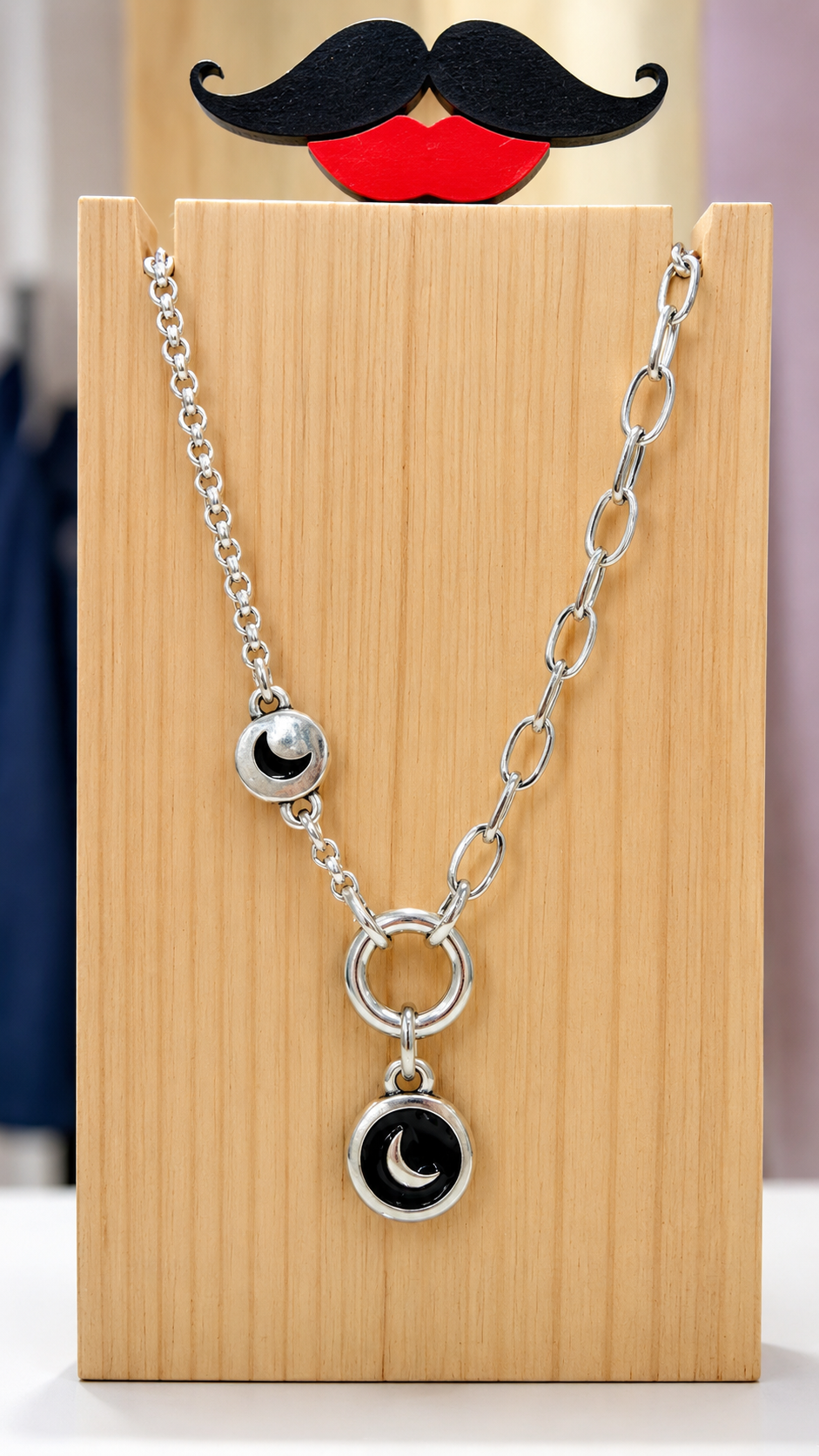 Black moon Necklace- L209