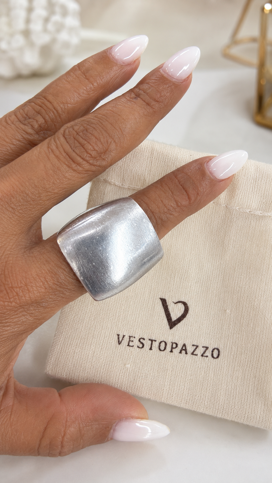 Chunky Square Ring- A257