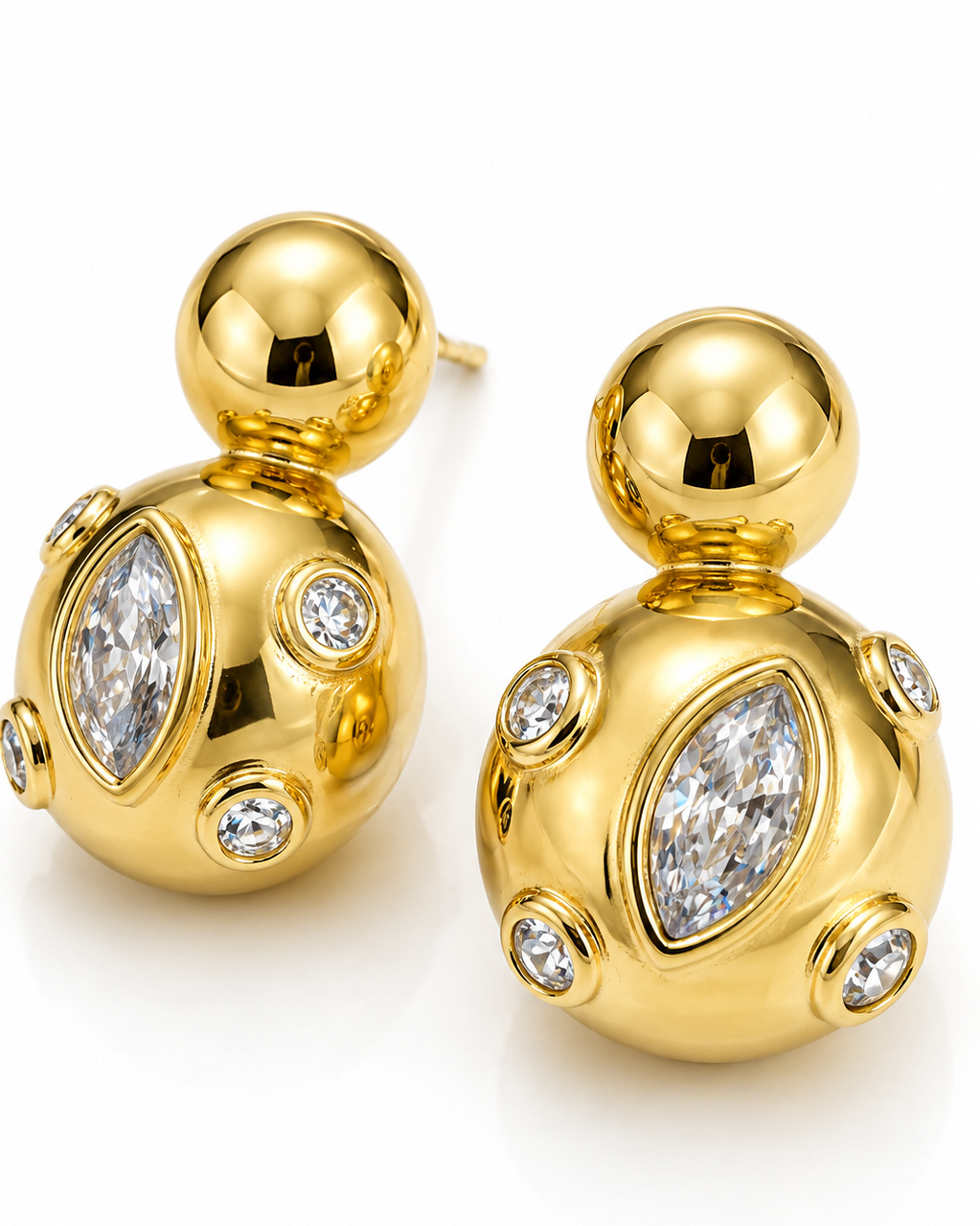 Cindy Steel Earrings-S609