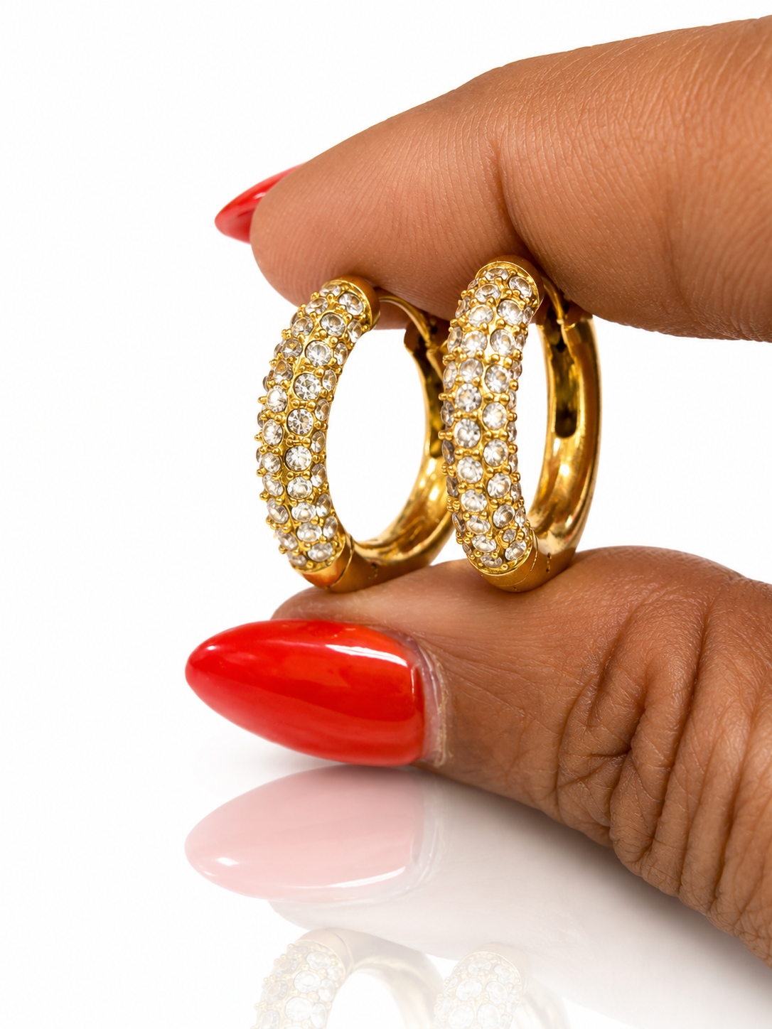 Diana Steel Earrings- S327