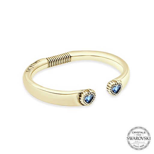 Two Hearts Bangle- L11