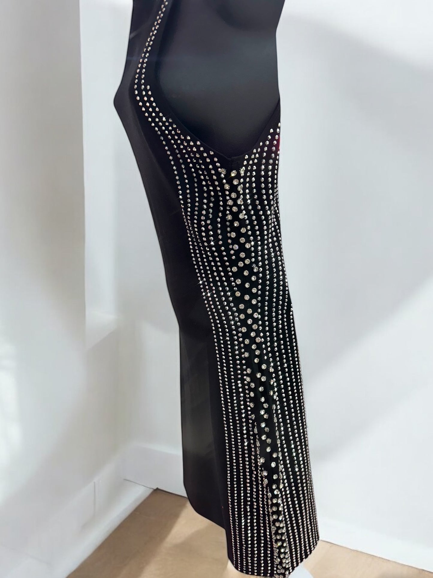 Diamanté Black Dress