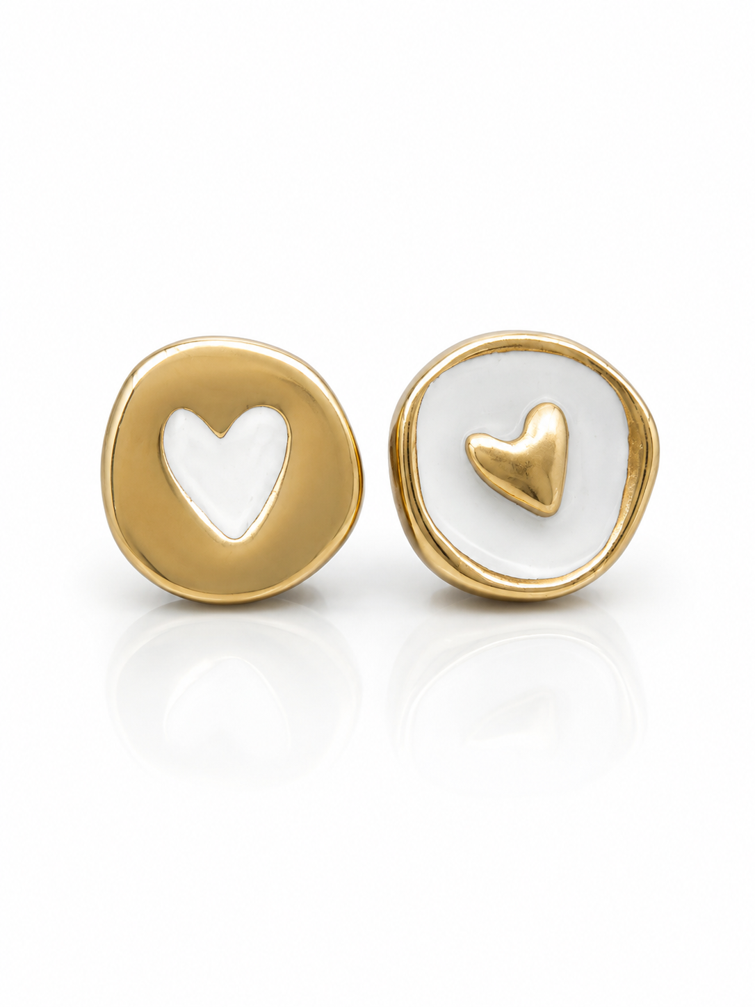 Hearts Stud Earrings - L21