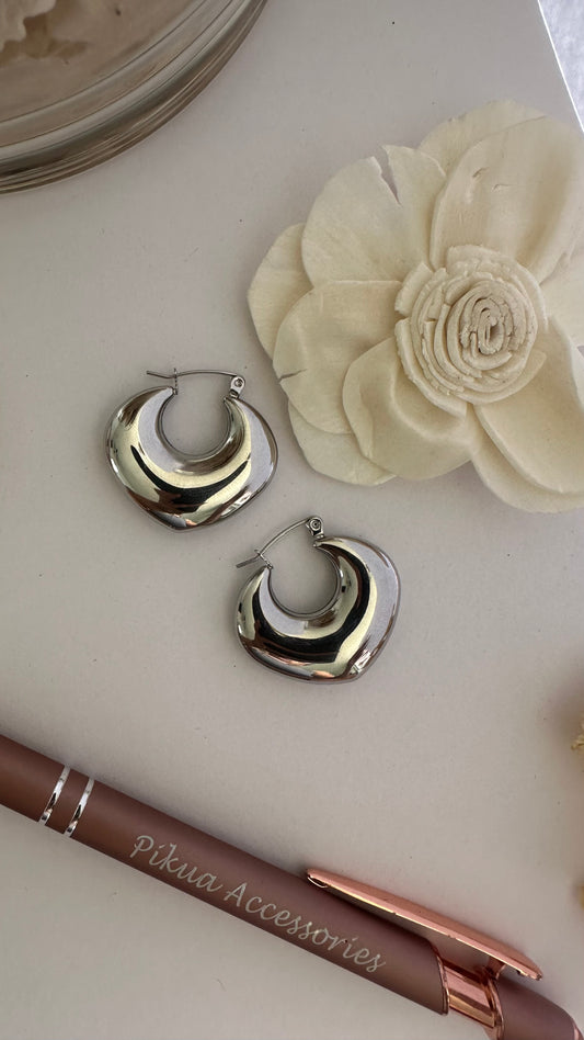 Cloe Steel Hoops- S5322