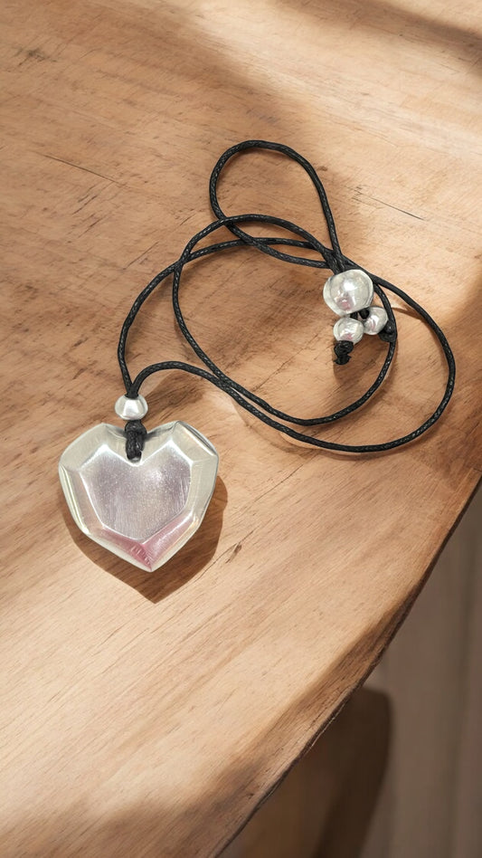 3D Heart Necklace-A51