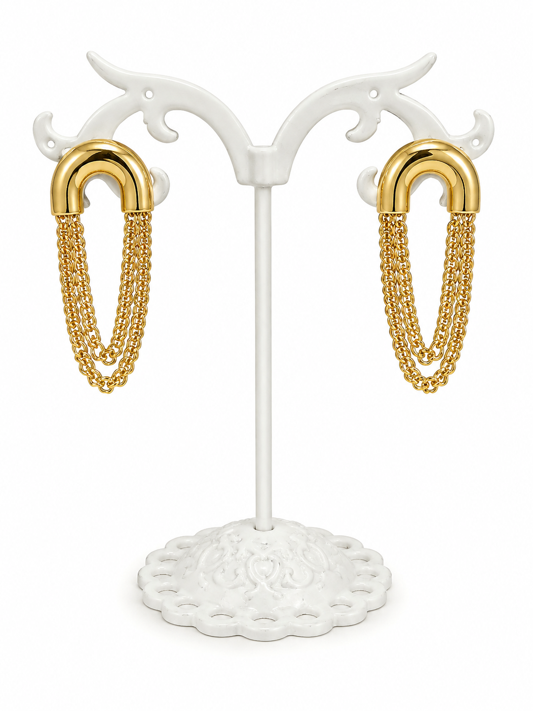 Layers Steel Earrings- S1127