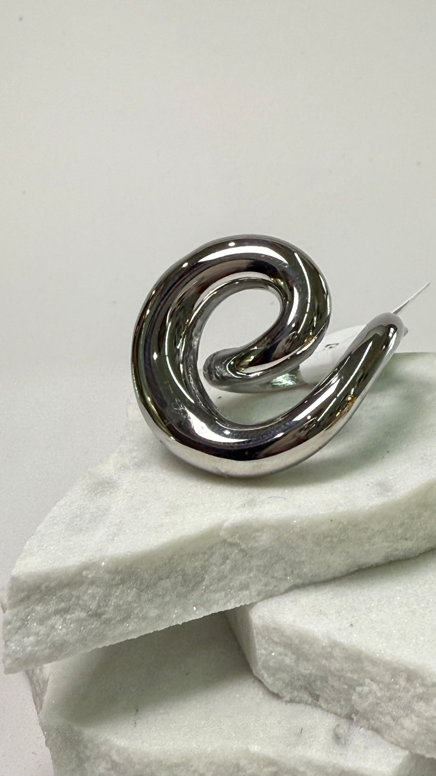 Swirls Steel Ring- S52