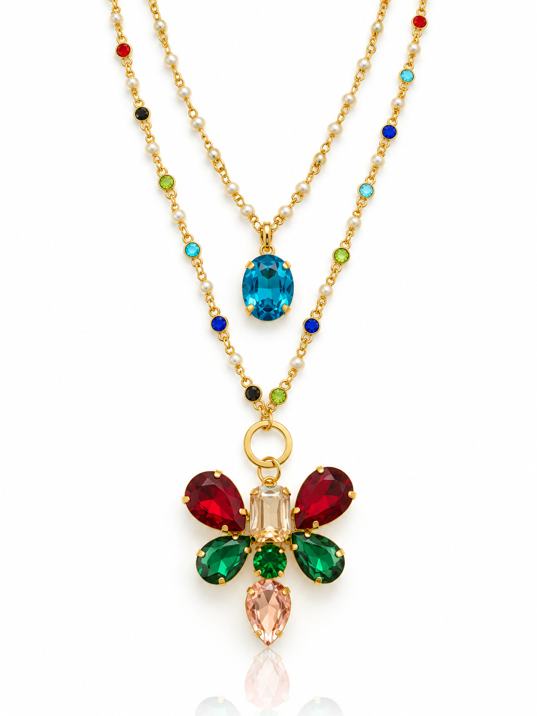 Glam Layers Long Necklace- T30