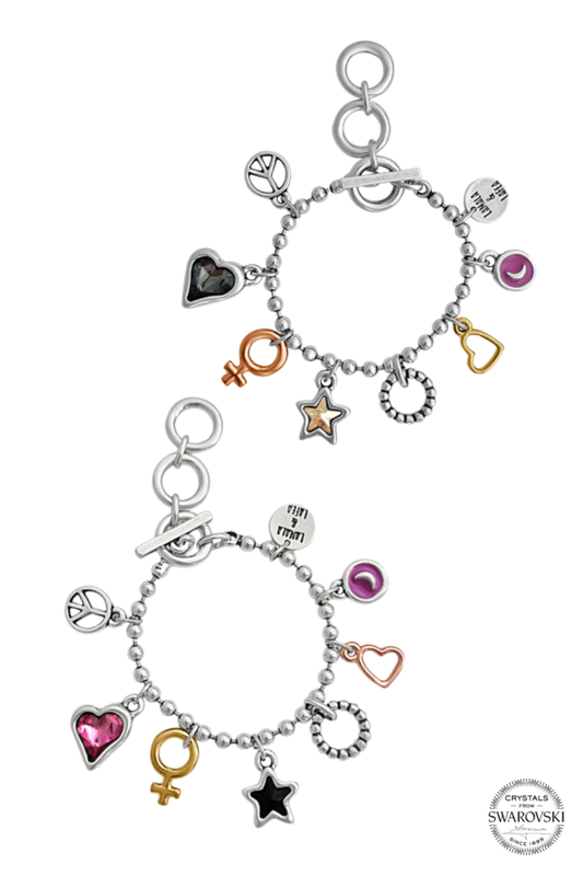 Stars and Hearts Charms- L31
