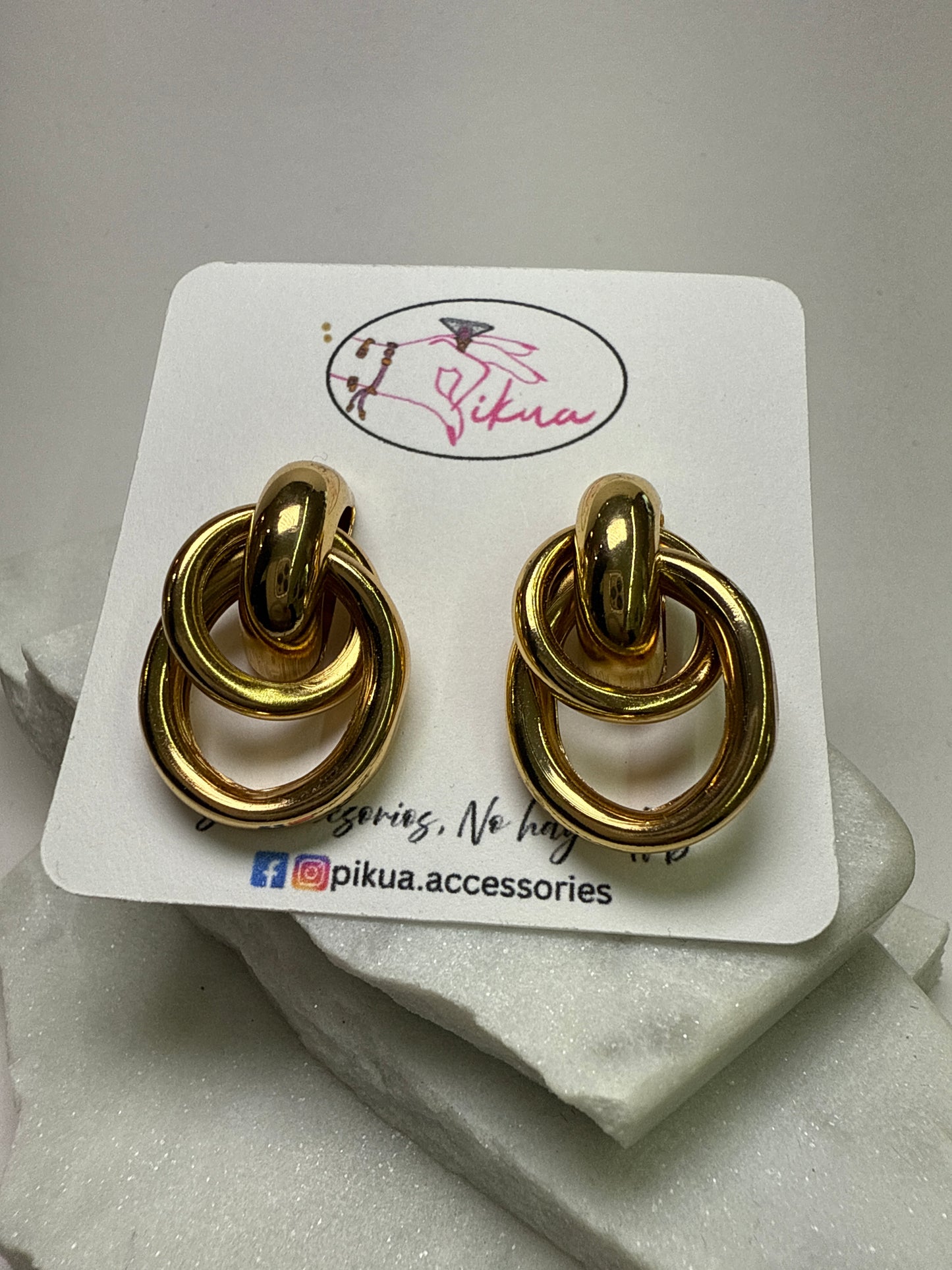 Steel Earrings- S413