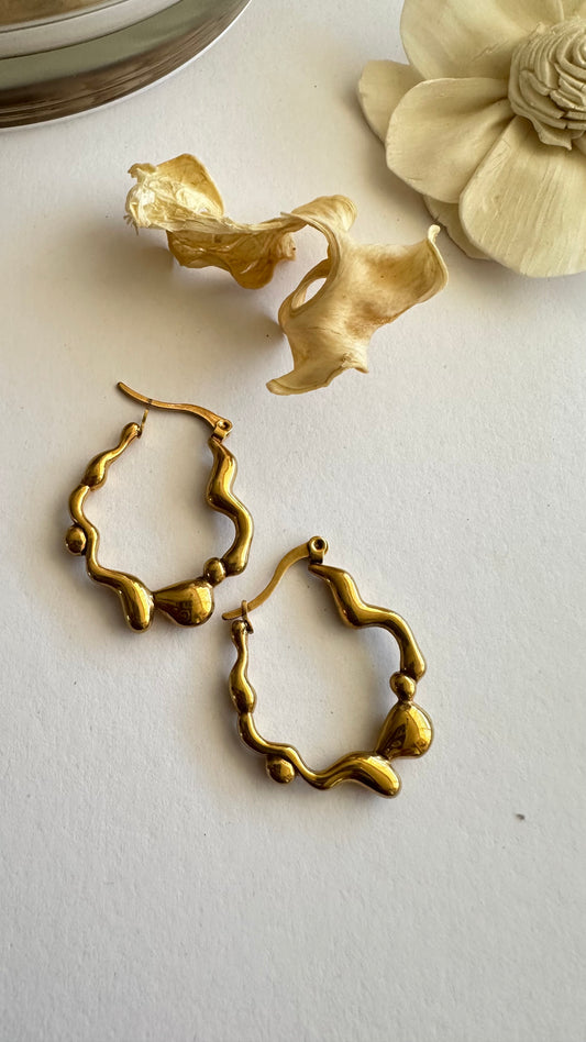 Dramatic Steel Hoops-S5717