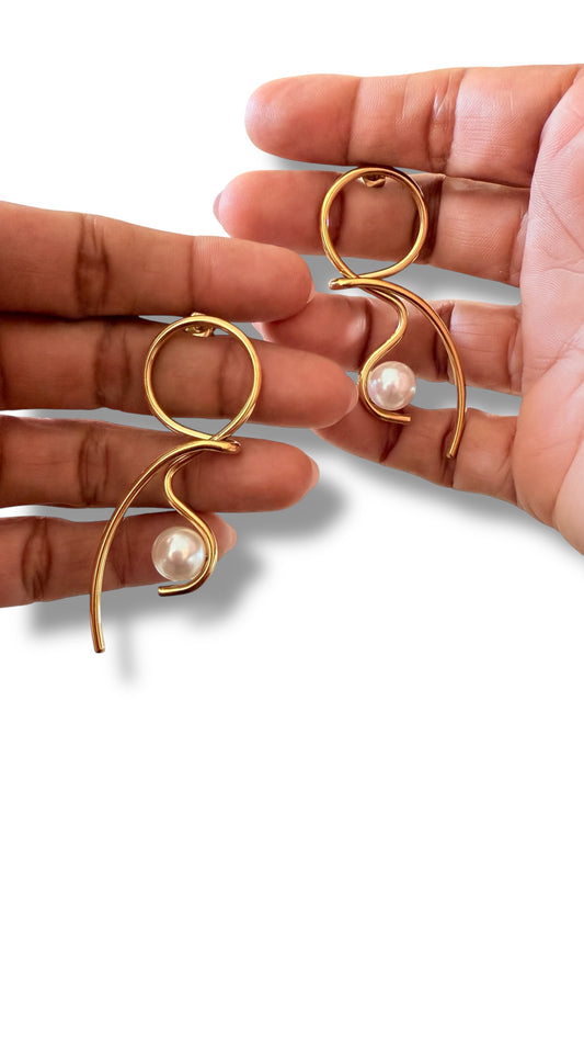 Elegance Steel Earrings- S40