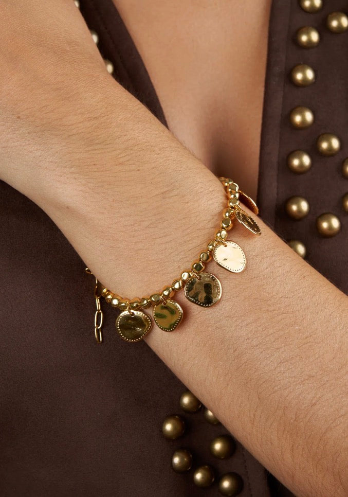 Gold Gea Chapas Bracelet- P066