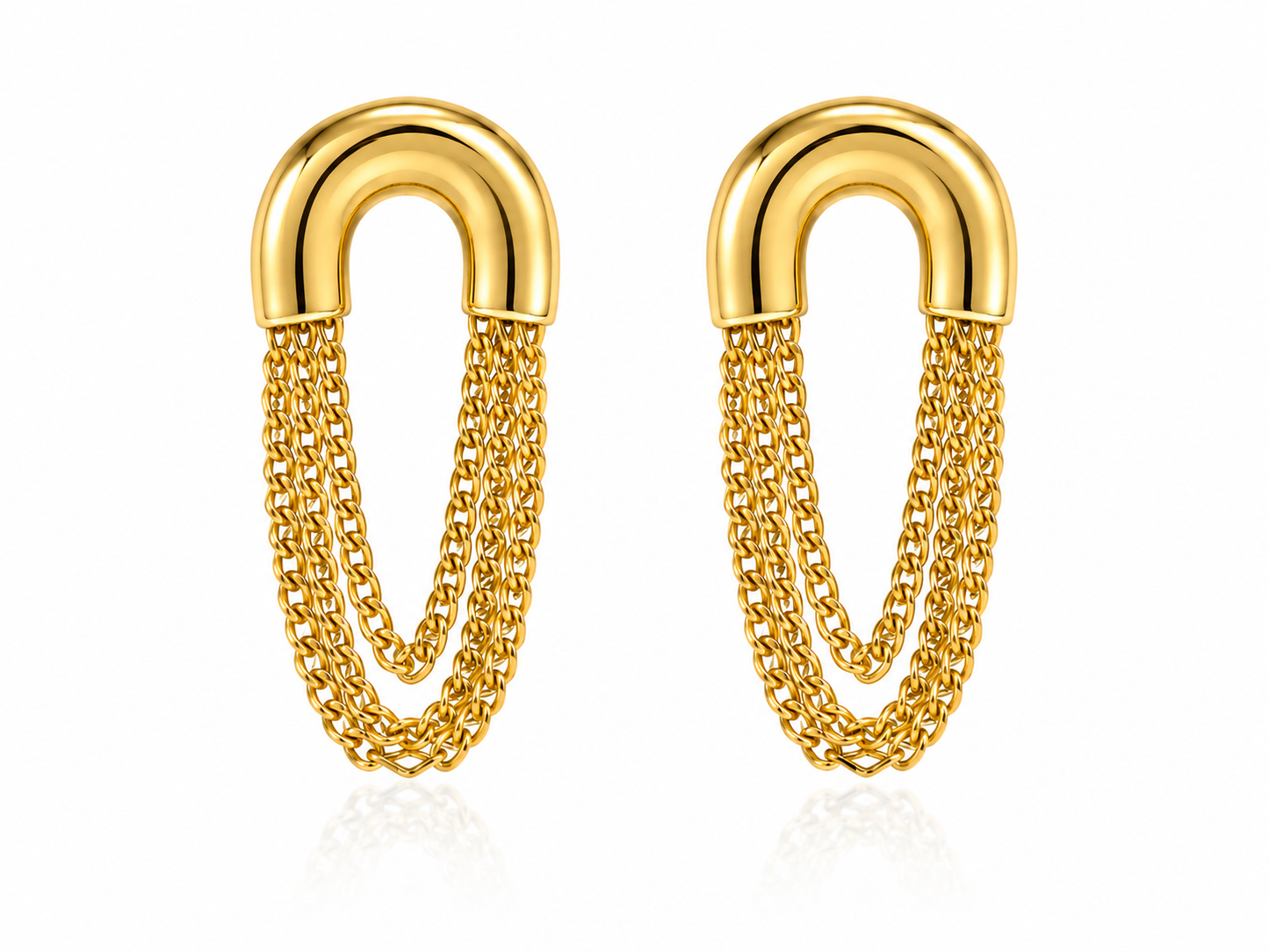 Layers Steel Earrings- S1127