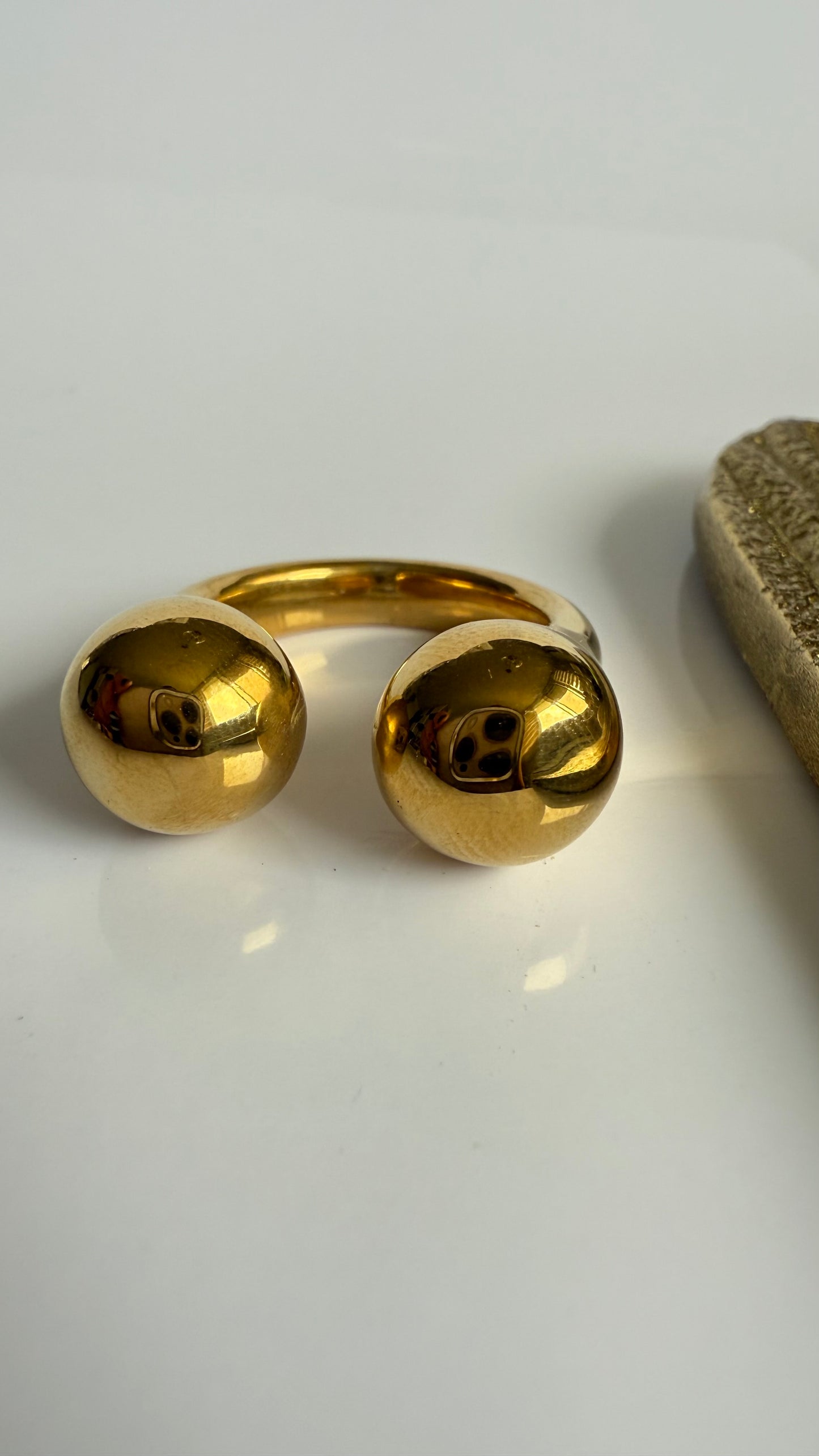 Double Ball Steel Ring- S236