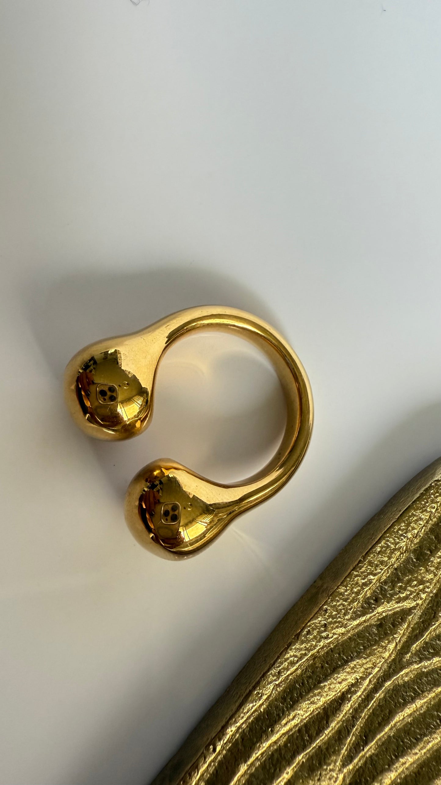 Double Ball Steel Ring- S236