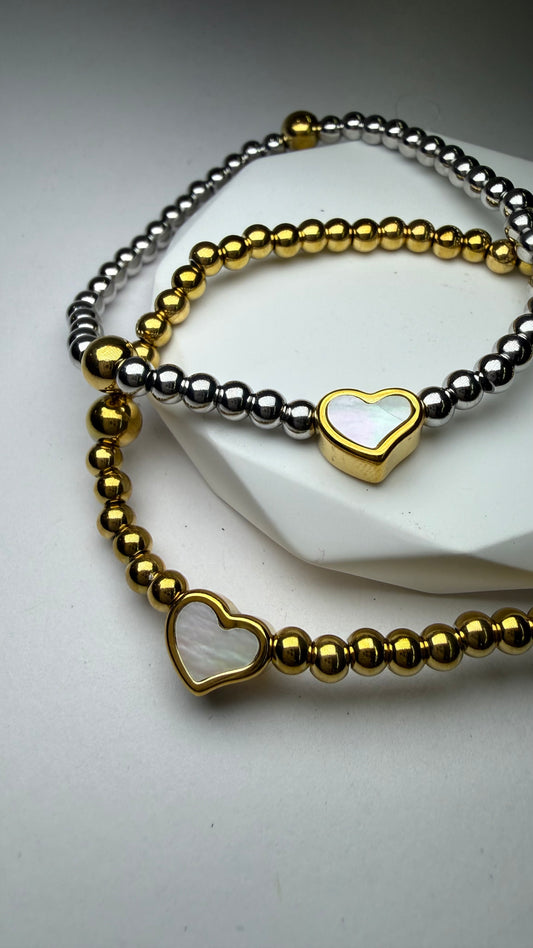 Nácar Heart Bracelet - S607