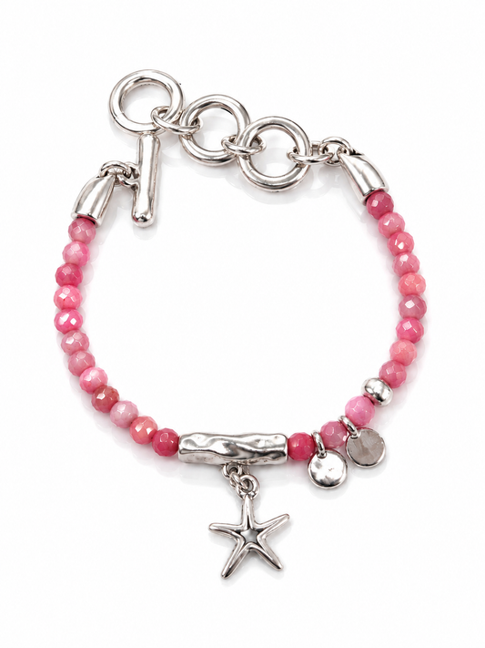 Pink Ágata Bracelet- P1