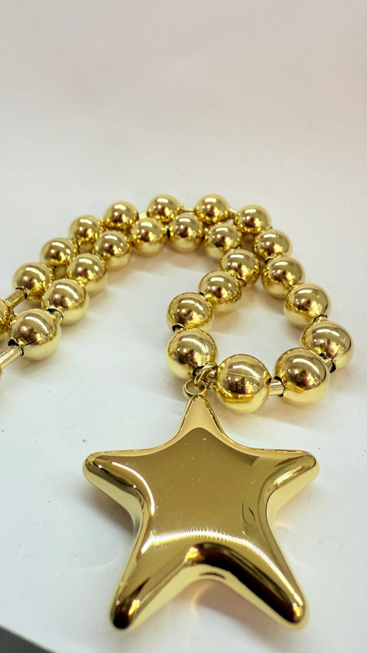 Chunky Star Necklace- S521