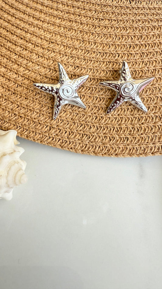 Starfish Steel Earrings