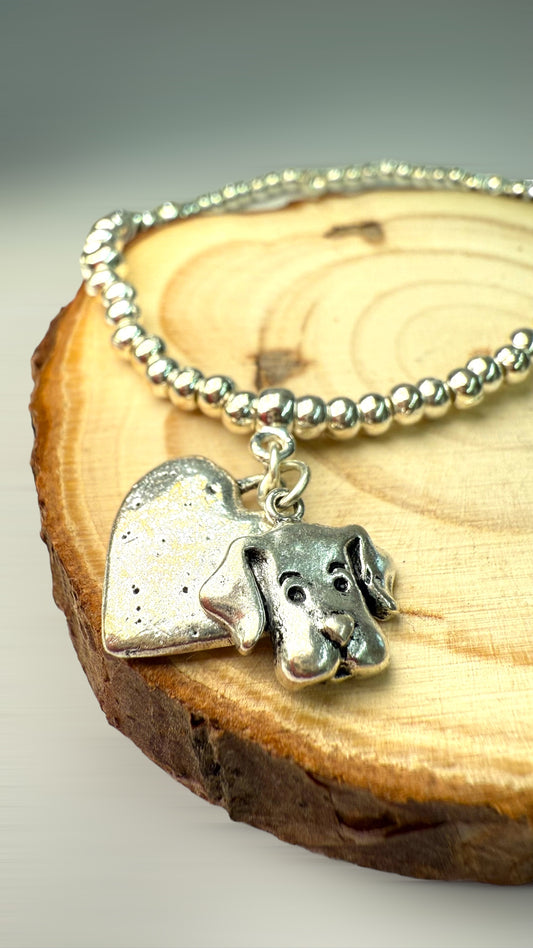 Dog and Heart Bracelets-M25