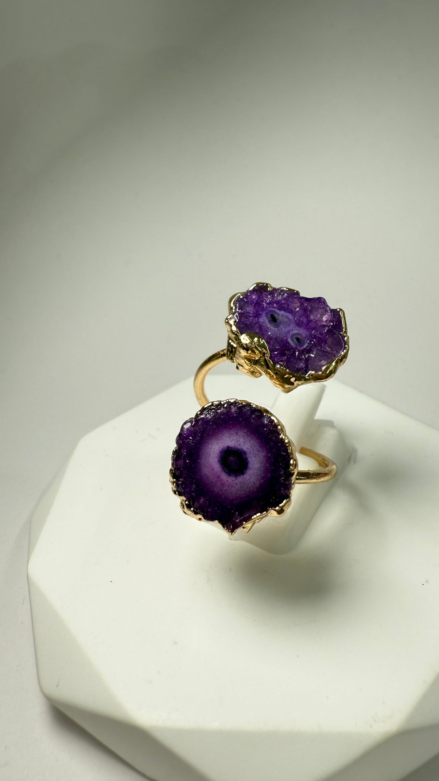 Double Quartz Rings- T10